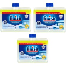 Finish Bulaşık Makinesi Temizleyicisi Limonlu (3 x 250 Ml)