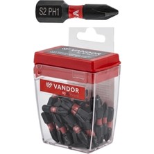 Vandor Bits Uç Matkap Ucu Tornavida Ucu Vidalama Ucu S2 Yüksek Kalite Çelik Impact Imph1 25 - 729927867212