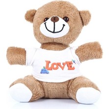 Love Tişörtlü Peluş Ayıcık Midastech