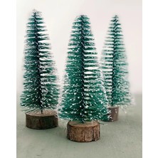 As Gift Dekoratif Karlı Yılbaşı Mini Çam Ağacı (20CM)