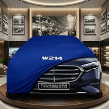 ULTRASHOP Mercedes E Serisi W214 (2023-) Mavi Kumaş Oto Branda Araca Özel Penye Araba Brandası Araç Örtüsü