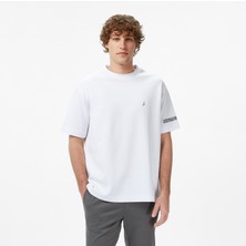 Nautica Erkek Beyaz Oversize T-Shirt V55234T.1BW