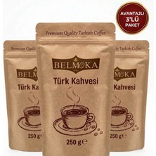 Belmoka Türk Kahvesi 250 gr 3'lü Avantaj Paketi (3 * 250 gr )