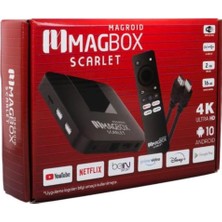 Moonstar Scarlet Magroid 4K Ultra Hd Android Tv Box - 2gb Ram / 16GB Hafıza - Akıllı Medya Oynatıcı