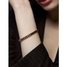 Ekinci Kuyumculuk 14 Ayar Altın Prizma Bilezik – Gücün Işıltılı Yansıması