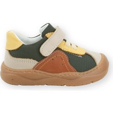 Nubebe Stylish Erkek İlk Adım Ayakkabısı Deri Spor Olive