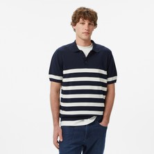 Nautica Erkek Lacivert Regular Fit Kısa Kollu Triko S65126T.4NV