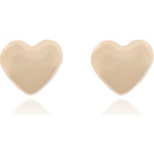 Berk Mücevherat 14 Ayar Altın Kalp Figürlü Çocuk Küpe