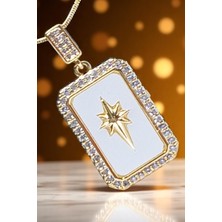 Katilus Kuzey Yızdızı Kolye Gold Renk Kolye Çelik Paslanmaz Kolye