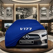 ULTRASHOP Mercedes A Serisi V177 Sedan (2022-) Mavi Kumaş Oto Branda Araca Özel Penye Araba Brandası Araç Örtüsü