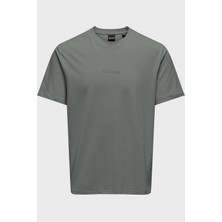 Only & Sons Onslevi % 100 Pamuk Relaxed Fit Bisiklet Yaka Logolu T Shirt Erkek T Shirt 22028147