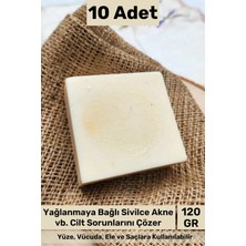 Carlburn #sabun %100 Doğal Güzel Kokulu El Yüz Saç Cilt Vücut Orijinal Keçi Sütlü Sabunu 120G - 10 Adet