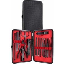 MidasTech 17 Parça Manikür Pedikür Seti El Ayak Bakım Seti Tırnak Makası Törpü Midiastech