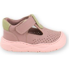 Nubebe Irish Kız Ilk Adım Ayakkabısı Deri ve Direkli Lila