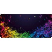 Navidata Razer 4 Desenli Oyuncu Mouse Pad 70X30 cm Kaymaz Dikişli Mouse Pad