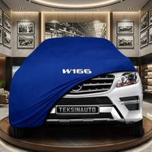 ULTRASHOP Mercedes ml Serisi W166 (2011-2015) Mavi Kumaş Oto Branda Araca Özel Penye Araba Brandası Araç Örtüsü