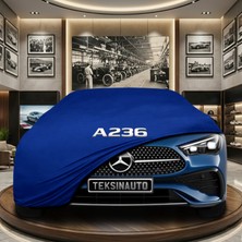ULTRASHOP Mercedes Cle Serisi A236 Cabrıo Mavi Kumaş Oto Branda Araca Özel Penye Araba Brandası Araç Örtüsü