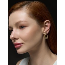 Ekinci Kuyumculuk 14 Ayar Altın Vortex Küpe – Zamansız Dokulu Işıltı