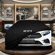 ULTRASHOP Mercedes A Serisi W177 Hb (2022-) Mavi Kumaş Oto Branda Araca Özel Penye Araba Brandası Araç Örtüsü
