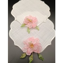 Zeynep Ela Kahve Yanı Kokteyl Taslı Sunum Peçete 2 Adet Pembe