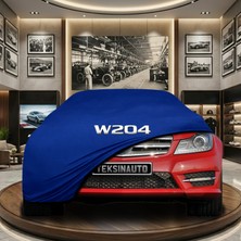 ULTRASHOP Mercedes C Serisi W204 (2007-2014) Mavi Kumaş Oto Branda Araca Özel Penye Araba Brandası Araç Örtüsü