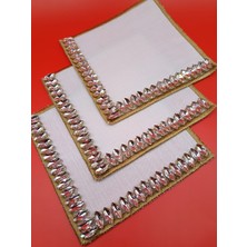 Zeynep Ela Kahve Yanı Kokteyl Sunum Peçete Taşlı 3 Adet