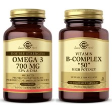 Solgar Omega 3 700 Mg 60 Softgel-Solgar Vitamin B-Complex 50MG 50 Kapsül