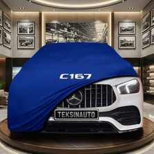 ULTRASHOP Mercedes Gle Serisi Coupe C167 (2019-) Mavi Kumaş Oto Branda Araca Özel Penye Araba Brandası Araç Örtüsü