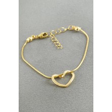 Zero Land Ozdestor Kalp Çelik Bileklik - Gümüş Rengi