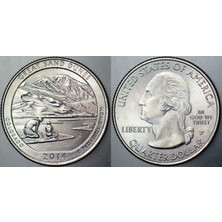 Banknoting Amerika Çeyrek Dolar 2014 P Hatıra-Colorado. Çilaltı.