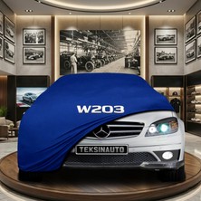 ULTRASHOP Mercedes Clc W203 Mavi Kumaş Oto Branda Araca Özel Penye Araba Brandası Araç Örtüsü