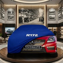 ULTRASHOP Mercedes Sls Amg Mavi Kumaş Oto Branda Araca Özel Penye Araba Brandası Araç Örtüsü