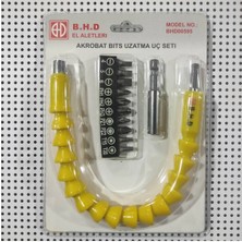 BHD Akrobat Bıts Uzatma Uç Seti Bükülebilir Bits Matkap Uç 300 mm 12 Parça Set Dar Alanlara Ulaşım