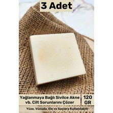 Carlburn #sabun %100 Doğal Güzel Kokulu El Yüz Saç Cilt Vücut Orijinal Keçi Sütlü Sabunu 120G - 3 Adet