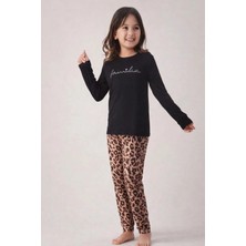 Pemilo Kız Çocuk 15508 Uzun Kol % 100 Pamuk Pijama Takımı