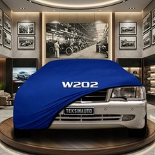 ULTRASHOP Mercedes C Serisi W202 Statıon Wagon (1993-2002) Mavi Kumaş Oto Branda Araca Özel Penye Araba Brandası Araç Örtüsü