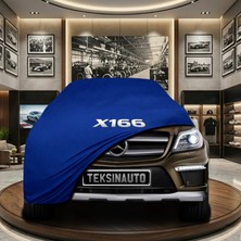 ULTRASHOP Mercedes Gl Serisi X166 (2012-2019) Mavi Kumaş Oto Branda Araca Özel Penye Araba Brandası Araç Örtüsü