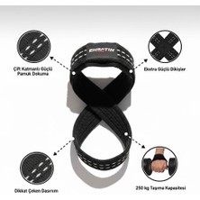 8 Loop Lifting Straps , Halter , Kayışı , Straps 2lı Paket Siyah