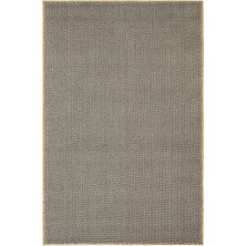 Cool Halı Mizoni Koyu Gri Bej Bohem Şevron Zigzag Desen Bukleli Yumuşak Uzun Giriş Koridor Antre Halısı Yolluk