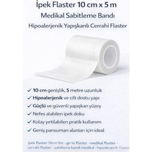 Nexgen Ipek Flaster 10 cm x 5 M Medikal Sabitleme Bandı Hipoalerjenik Yapışkanlı Cerrahi Flaster