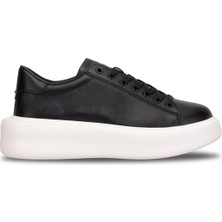 Lufian 111230328 Gage Erkek Hakiki Deri Klasik Sneaker Siyah