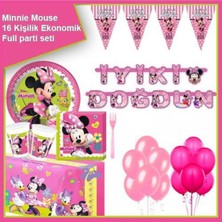 Parti Show Minnie Mouse Helpers Ekonomik Parti Seti 16 Kişilik