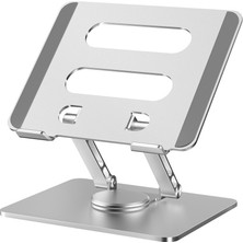 Ticimark Döner Tablet Standı 360° Dönebilen ve Katlanabilir Tasarımlı Ayarlanabilir Tutucu Renk Beyaz