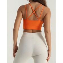 Kadın Çapraz Çift Ip Askılı Kaplı Büstiyer