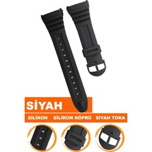  casio w96 saat uyumlu silikon saat kordonu kayışı cs