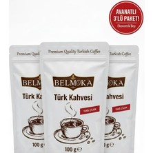 Belmoka Dağ Çilek Türk Kahvesi 3'lü Avantaj Paketi (3 * 100 gr )