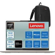 Lenovo Yoga 7 2-In-1 14AKP10 Amd Ryzen Aı 7 350 16GB Ddr5 256GB SSD Amd Radeon™ 860M 14" Wuxga (1920X1200) OLED 600NITS 100% Dcı-P3 Touch Freedos Taşınabilir Bilgisayar 83JR0097TRF11+ZETTAÇANTA