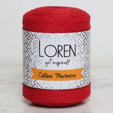 MidasTech Loren Cotton Macrame Kırmızı - R095 - 34374