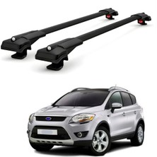 Cross Oto Aksesuarları Ford Kuga MK1 2008-2012 için Ara Atkı Tavan Barı , Araca Özel , Kilitlenebilir Araç Üstü Ekipman Taşıma Barı (2 Adet)