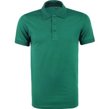 Polo Yaka Tişört  Rahat Kalıp Nefes Alabilen Erkek Polo T-Shirt Yeşil